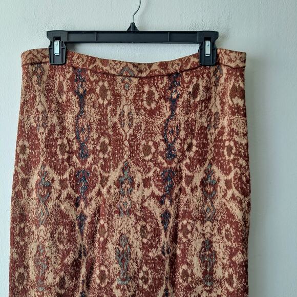 Peruvian Connection Tapestry Maxi Skirt Pull On Boho Gypsy Multi Women's Size L - Picture 5 of 10